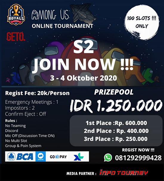 turnamen among us oktober 2020 royals indo season 2 poster