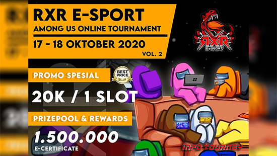 turnamen among us oktober 2020 rxr esport season 2 logo