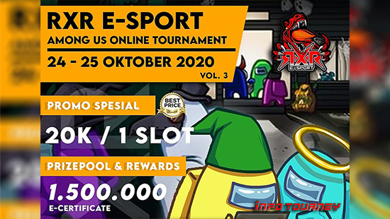 turnamen among us oktober 2020 rxr esport season 3 logo