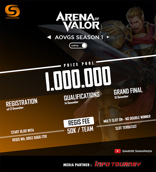 turnamen aov arena of valor desember 2019 gs season 1 poster