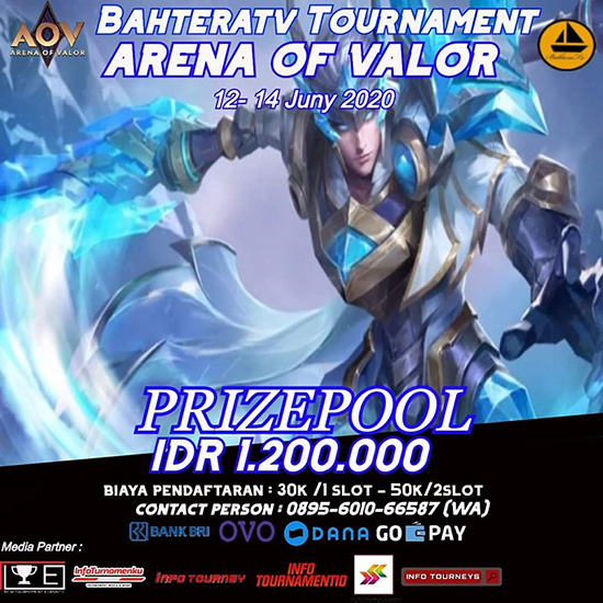 turnamen aov arena of valor juni 2020 bahteratv season 3 poster