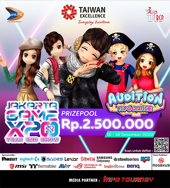 turnamen audition ayodance desember 2022 jgx yes 2022 poster