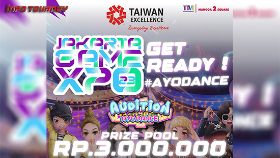 turnamen audition ayodance juni 2023 jgx yes 2023 logo