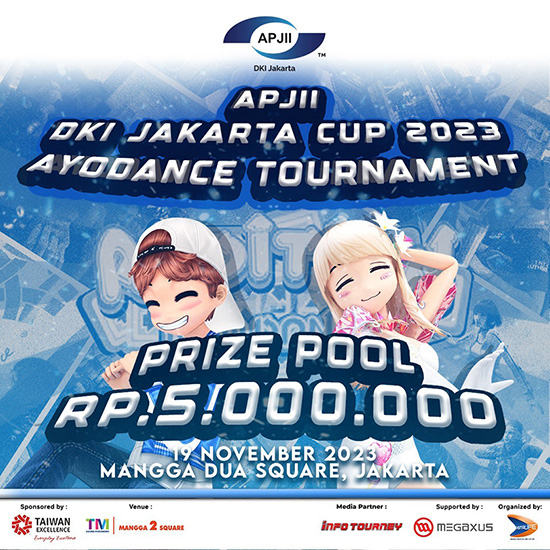 turnamen audition ayodance november 2023 apjii dki jakarta cup 2023 poster