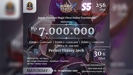 turnamen magic chess magicchess desember 2020 royals indo platinum season 5 logo