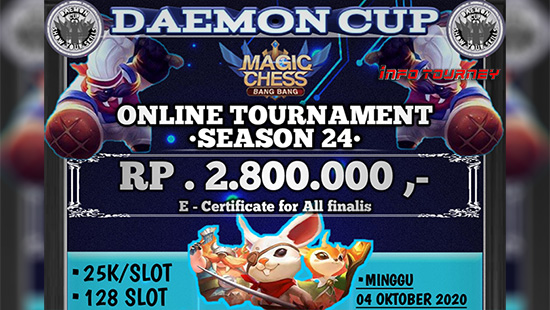 turnamen magic chess magicchess oktober 2020 daemon cup season 24 logo