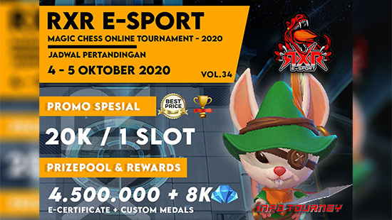 turnamen magic chess magicchess oktober 2020 rxr esport season 34 logo