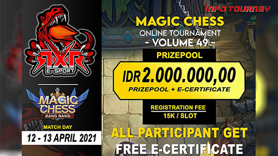 turnamen magic chess magicchess april 2021 rxr esport season 49 logo