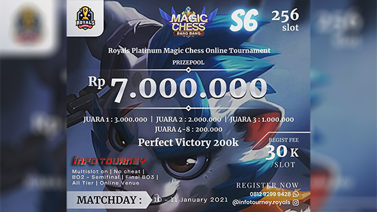 turnamen magic chess magicchess januari 2021 royals indo platinum season 6 logo