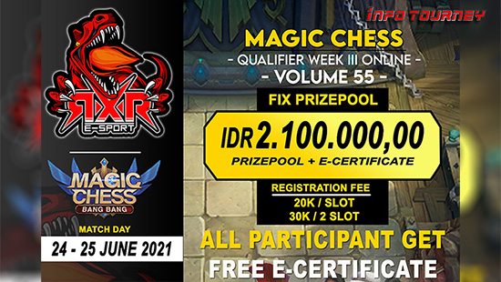 turnamen magic chess magicchess juni 2021 rxr esport season 55 week 3 logo