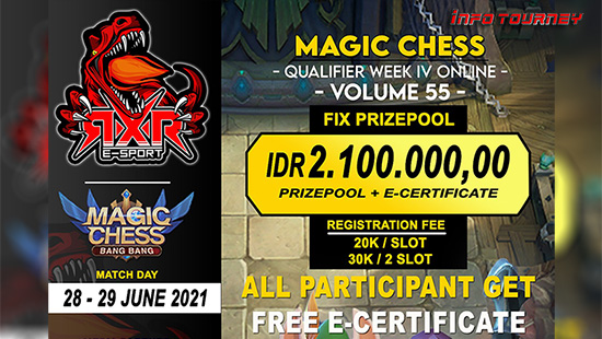 turnamen magic chess magicchess juni 2021 rxr esport season 55 week 4 logo
