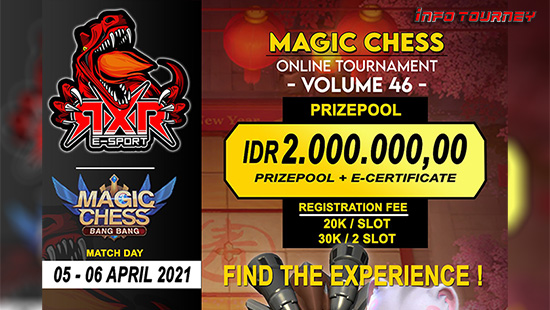 turnamen magic chess magicchess april 2021 rxr esport season 46 week 1 logo
