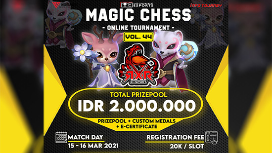 turnamen magic chess magicchess maret 2021 rxr esport season 44 logo