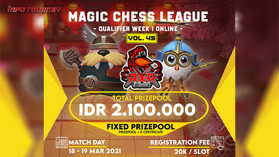 turnamen magic chess magicchess maret 2021 rxr esport season 45 week 1 logo