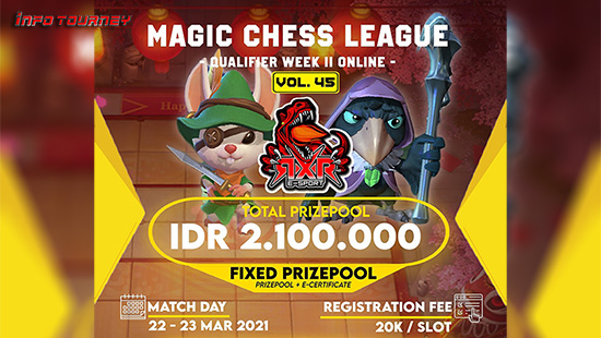 turnamen magic chess magicchess maret 2021 rxr esport season 45 week 2 logo