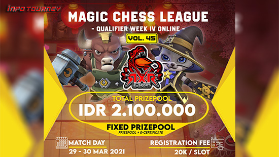 turnamen magic chess magicchess maret 2021 rxr esport season 45 week 4 logo