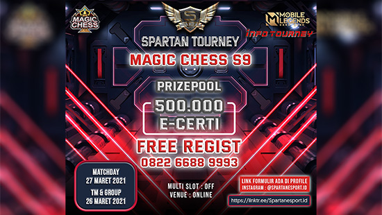 turnamen magic chess magicchess maret 2021 spartan season 9 logo