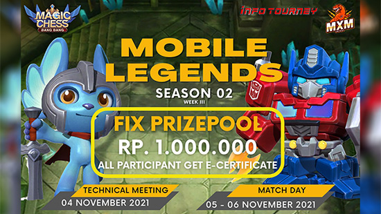 turnamen magic chess magicchess november 2021 mxm esport season 2 week 3 logo