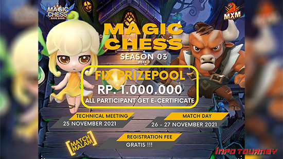 turnamen magic chess magicchess november 2021 mxm esport season 3 week 2 logo