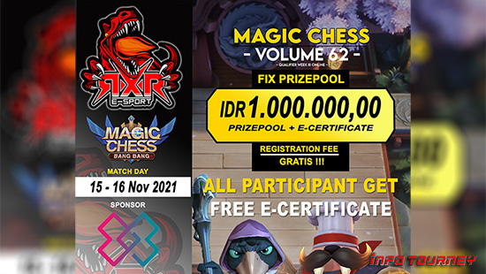 turnamen magic chess magicchess november 2021 rxr esport season 62 week 3 logo