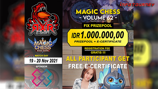 turnamen magic chess magicchess november 2021 rxr esport season 62 week 4 logo