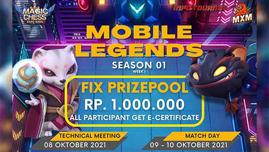 turnamen magic chess magicchess oktober 2021 mxm esport season 1 week 1 logo