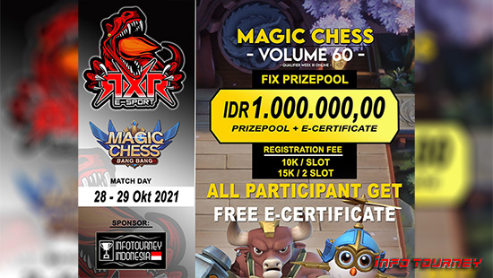 turnamen magic chess magicchess oktober 2021 rxr esport season 60 week 3 logo