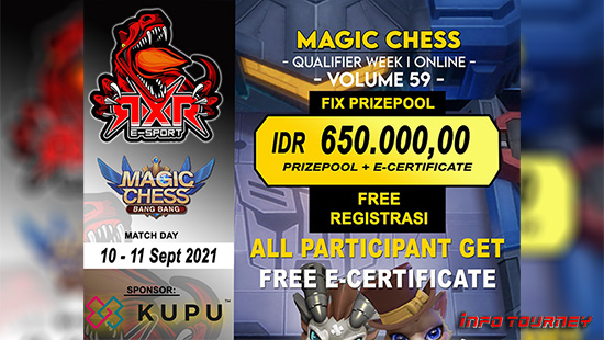turnamen magic chess magicchess september 2021 rxr esport season 59 week 1 1 logo