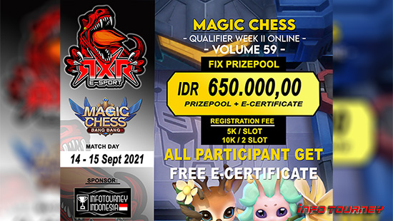 turnamen magic chess magicchess september 2021 rxr esport season 59 week 2 1 logo