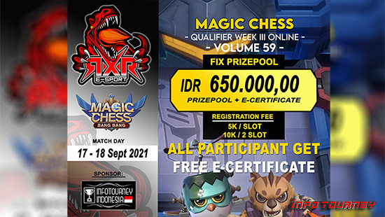turnamen magic chess magicchess september 2021 rxr esport season 59 week 3 1 logo