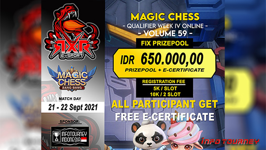 turnamen magic chess magicchess september 2021 rxr esport season 59 week 4 1 logo
