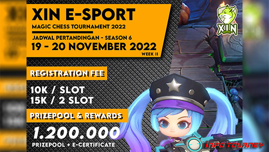 turnamen magic chess magicchess november 2022 xin esport season 6 week 2 logo