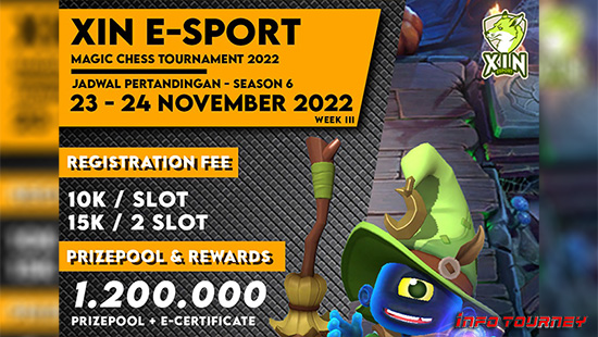 turnamen magic chess magicchess november 2022 xin esport season 6 week 3 logo