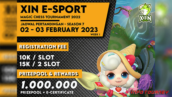turnamen magic chess magicchess februari 2023 xin esport season 7 week 1 logo