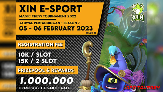 turnamen magic chess magicchess februari 2023 xin esport season 7 week 2 logo