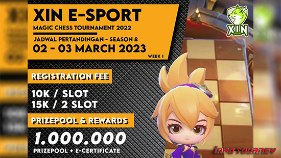turnamen magic chess magicchess februari 2023 xin esport season 8 week 1 logo