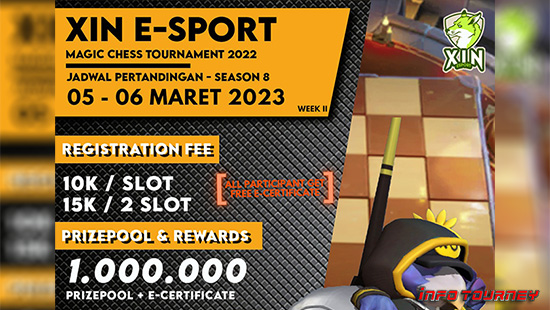 turnamen magic chess magicchess maret 2023 xin esport season 8 week 2 logo