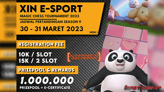 turnamen magic chess magicchess maret 2023 xin esport season 9 week 1 logo