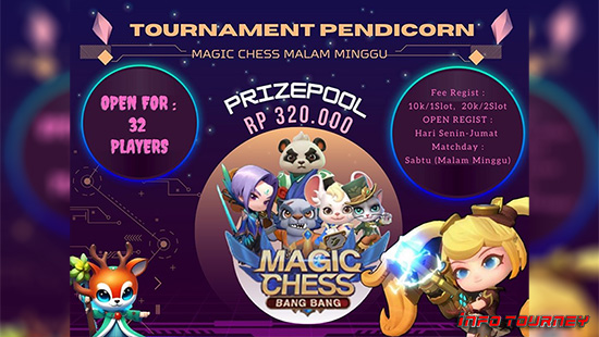turnamen magic chess magicchess oktober 2023 pendicorn malam minggu 1 logo