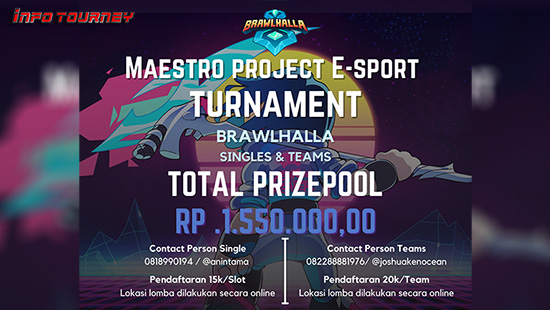 turnamen brawlhalla desember 2021 maestro project logo