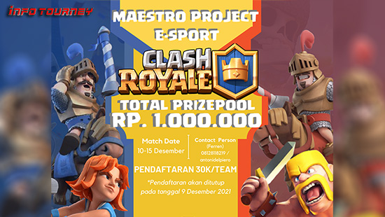 turnamen clash royale desember 2021 maestro project logo