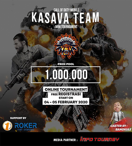 turnamen codm call of duty mobile februari 2020 kasava team poster