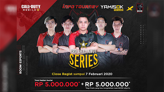 turnamen codm call of duty mobile februari 2020 yamisok pro challenge series logo