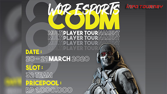 turnamen codm call of duty mobile maret 2020 wor esports logo