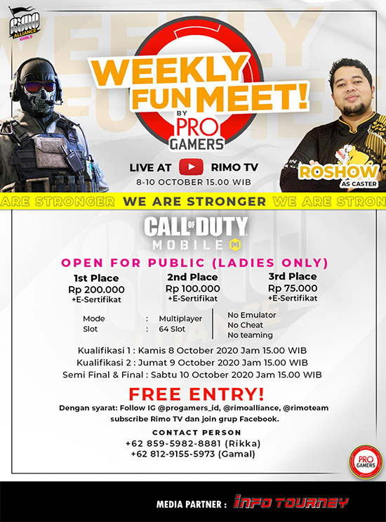turnamen codm call of duty mobile oktober 2020 rimo alliance poster 1
