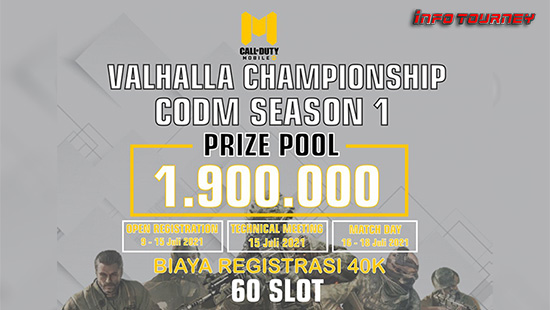 turnamen codm call of duty mobile juli 2021 valhalla championship season 1 logo