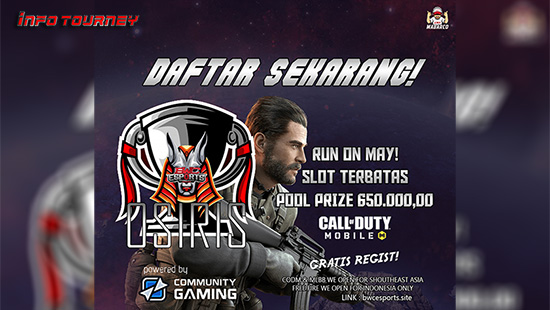 turnamen codm call of duty mobile mei 2021 bwc esport osiris logo