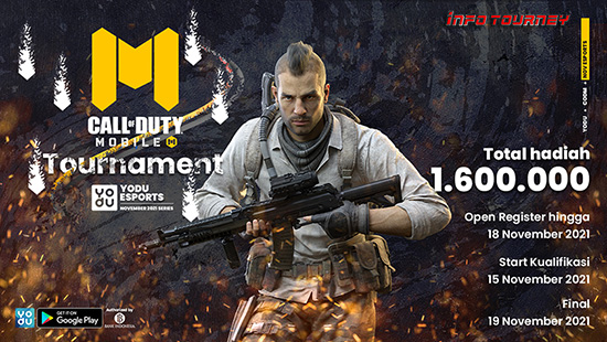 turnamen codm call of duty mobile november 2021 yodu esports series logo