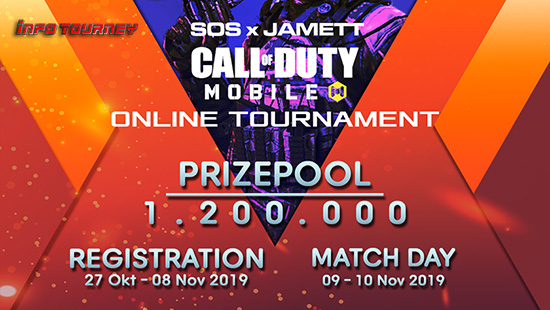 turnamen codm call of duty mobile november 2019 sos x jamett logo