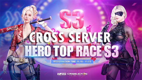 turnamen crisis action hero top race season 2 cross server logo